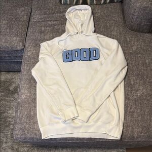 Good Good Golf Pure Fleece Hoodie White Baby Blue men’s XL